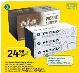 Castorama Styropian fasadowy grafitowy Yetico / Styropmin oferta