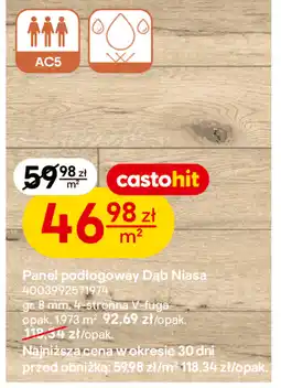 Castorama Panel podłogowy Dąb Niasa oferta