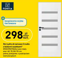 Castorama Skrzydło drzwiowe Credis z białymi szybkami oferta