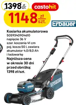 Castorama Kosiarka akumulatorowa Erbauer oferta