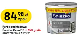 Castorama Farba podkładowa Śnieżka Grunt 10 l + 15% gratis oferta