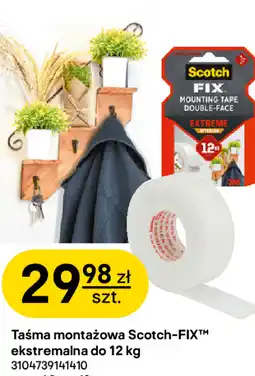 Castorama Taśma montażowa Scotch-FIX ekstremalna do 12 kg 1,8 m x 19 mm oferta