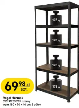 Castorama Regał Hermax czarny oferta