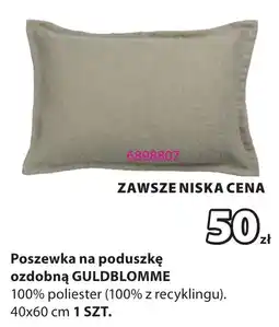 JYSK Poszewka na poduszkę ozdobną GULDBLOMME oferta