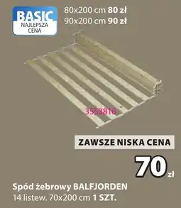 JYSK Spód żebrowy BALFJORDEN oferta