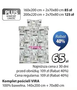 JYSK Komplet pościeli VIRA oferta
