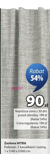 JYSK Zasłona HITRA oferta