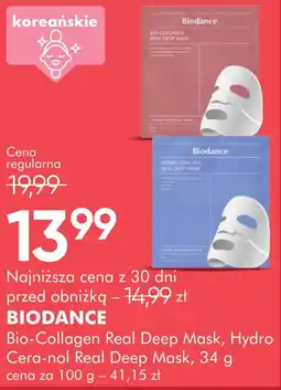SuperPharm Biodance Bio-Collagen Real Deep Mask, Hydro Cera-nol Real Deep Mask oferta