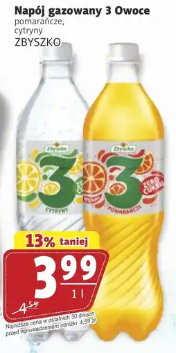 Prim Market Napój gazowany 3 Owoce pomarańcze, cytryny ZBYSZKO oferta