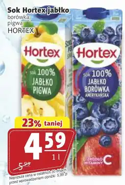 Prim Market Sok Hortex jabłko borówka, pigwa oferta
