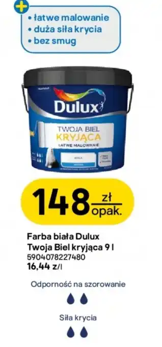 Castorama Farba biała Dulux Twoja Biel kryjąca oferta