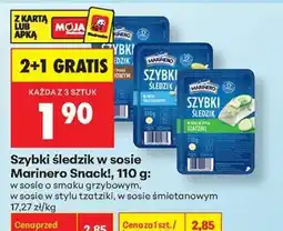 Biedronka Szybki śledzik w sosie Marinero Snack, 110 g oferta