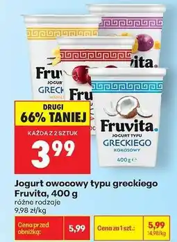 Biedronka Jogurt owocowy typu greckiego Fruvita, 400 g oferta
