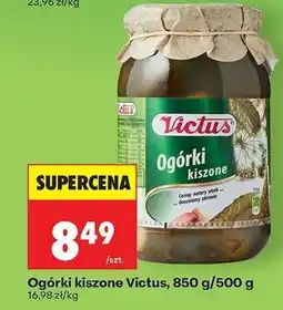 Biedronka Ogórki kiszone Victus, 850 g/500 g oferta