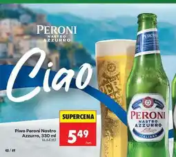 Biedronka Piwo Peroni Nastro Azzurro, 330 ml oferta