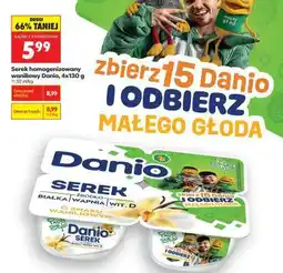 Biedronka Serek homogenizowany waniliowy Danio, 4x130 g oferta
