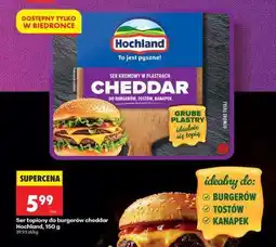 Biedronka Ser topiony do burgerów cheddar Hochland, 150 g oferta