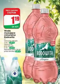 Dino Woda musująca mineralna Rodowita oferta