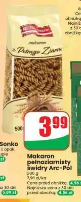Dino Makaron pełnoziarnisty Świdry Arc-Pol oferta