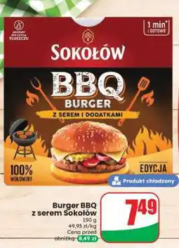 Dino Burger BBQ z serem Sokołów oferta