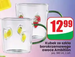 Dino Kubek ze szkła borokrzemowego owoce Ambition oferta