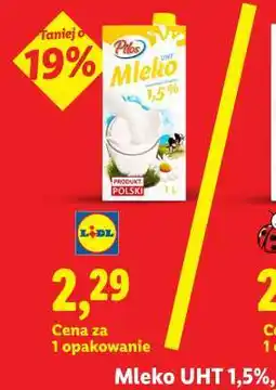 Lidl PILOS Mleko UHT 1,5% oferta