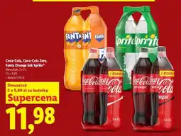 Lidl Coca-Cola, Coca-Cola Zero, Fanta Orange lub Sprite oferta