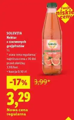 Lidl SOLEVITA Nektar z czerwonych grejpfrutów oferta