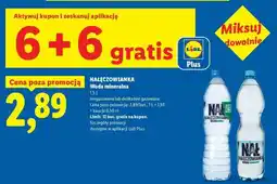 Lidl NAŁĘCZOWIANKA Woda mineralna oferta