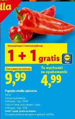 Lidl Papryka słodka spiczasta oferta