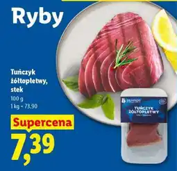 Lidl Tuńczyk żółtopłetwy, stek oferta