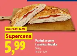Lidl Panini z serem i szynką z indyka oferta