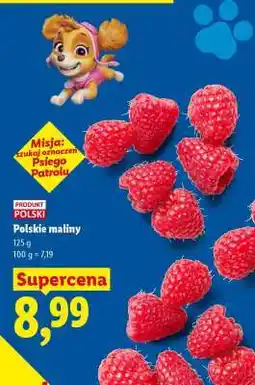 Lidl Polskie maliny oferta