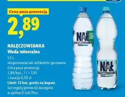 Lidl NAŁĘCZOWIANKA Woda mineralna oferta