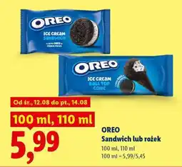 Lidl Oreo, sandwich lub rożek oferta