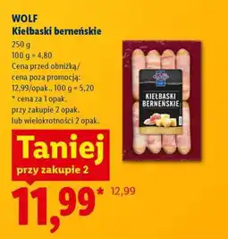Lidl WOLF Kiełbaski berneńskie oferta