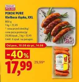 Lidl Pikok Pure Kiełbasa Śląska, XXL oferta