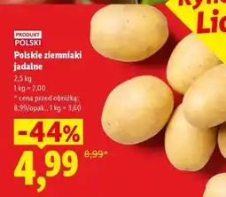 Lidl Polskie ziemniaki jadalne oferta