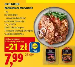 Lidl GRILL&FUN Karkówka w marynacie oferta