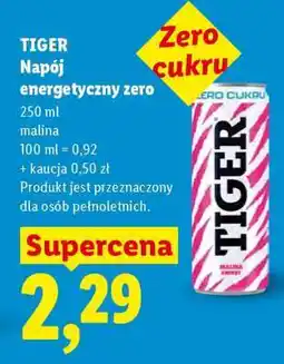 Lidl TIGER Napój energetyczny zero oferta