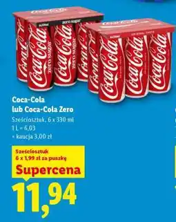 Lidl Coca-Cola lub Coca-Cola Zero oferta