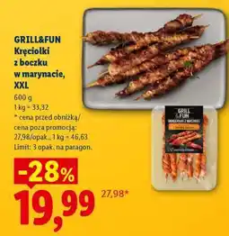 Lidl GRILL&FUN Kręciołki z boczku w marynacie, XXL oferta