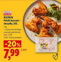 Lidl Rzeźnik Polski kurczak – skrzydła, XXL oferta