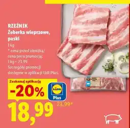 Lidl RZEŹNIK Żeberka wieprzowe, paski oferta