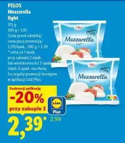 Lidl Pilos Mozzarella light oferta