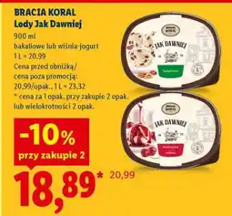 Lidl BRACIA KORAL Lody Jak Dawniej oferta