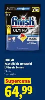 Lidl Finish Kapsułki do zmywarki Ultimate Lemon oferta