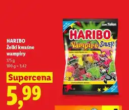 Lidl HARIBO Żelki kwaśne wampiry oferta