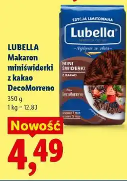 Lidl LUBELLA Makaron miniświderki z kakao DecoMorreno oferta