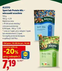 Lidl Alesto Sport lub Protein Mix – mieszanki orzechów oferta